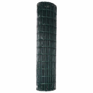 Φράχτης Εuro Πράσινο 1 x 10 m Σίδηρος με επικάλυψη PVC - Pakobazaar