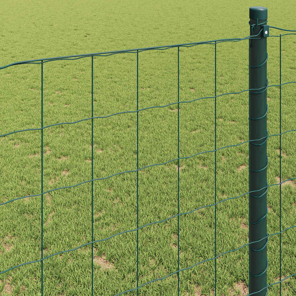 Φράχτης Εuro Πράσινο 0,8 x 10 m Σίδηρος με επικάλυψη PVC - Pakobazaar