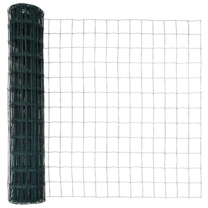 Φράχτης Εuro Πράσινο 1 x 10 m Σίδηρος με επικάλυψη PVC - Pakobazaar