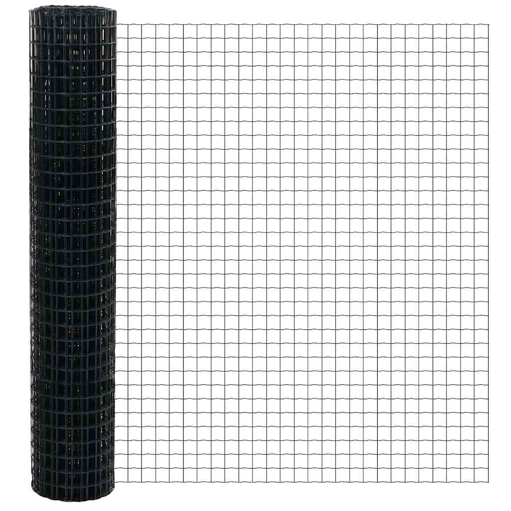 Φράχτης Εuro Γκρι 1,5 x 10 m Σίδηρος με επικάλυψη PVC - Pakobazaar