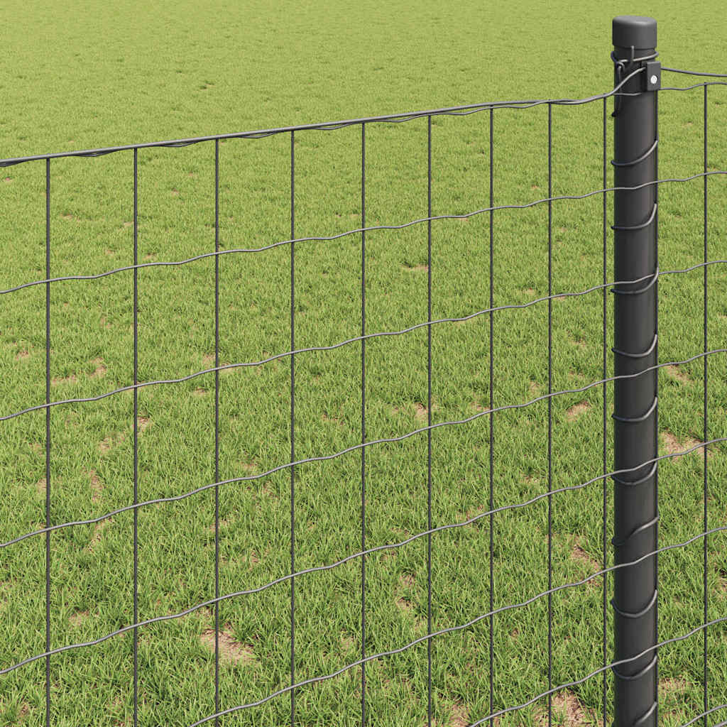 Φράχτης Εuro Γκρι 1,5 x 10 m Σίδηρος με επικάλυψη PVC - Pakobazaar