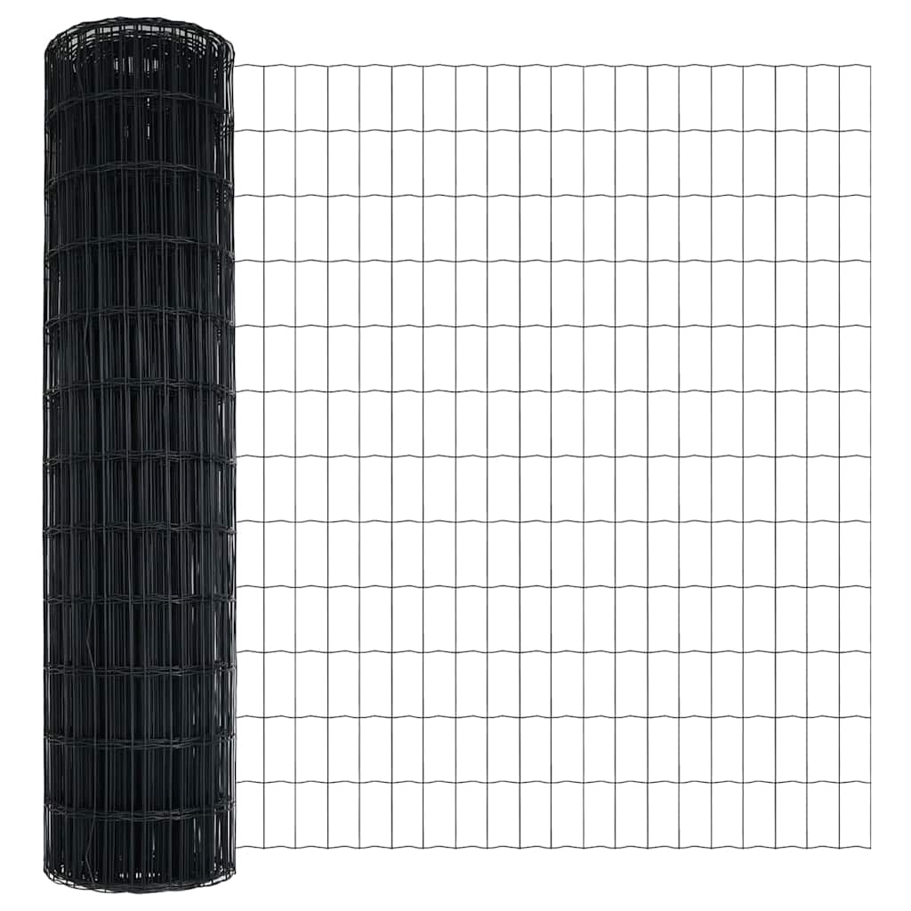 Φράχτης Εuro Γκρι 1,4 x 10 m Σίδηρος με επικάλυψη PVC - Pakobazaar