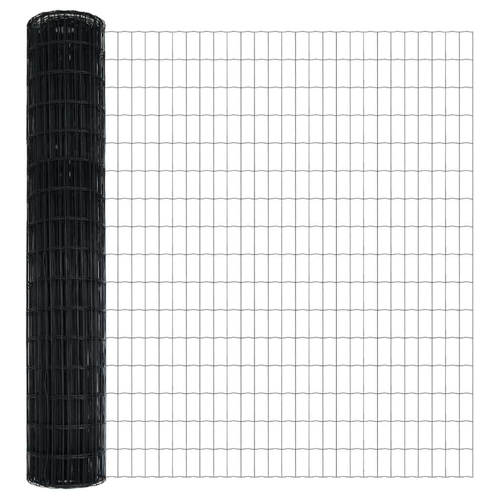 Φράχτης Εuro Γκρι 1,6 x 10 m Σίδηρος με επικάλυψη PVC - Pakobazaar