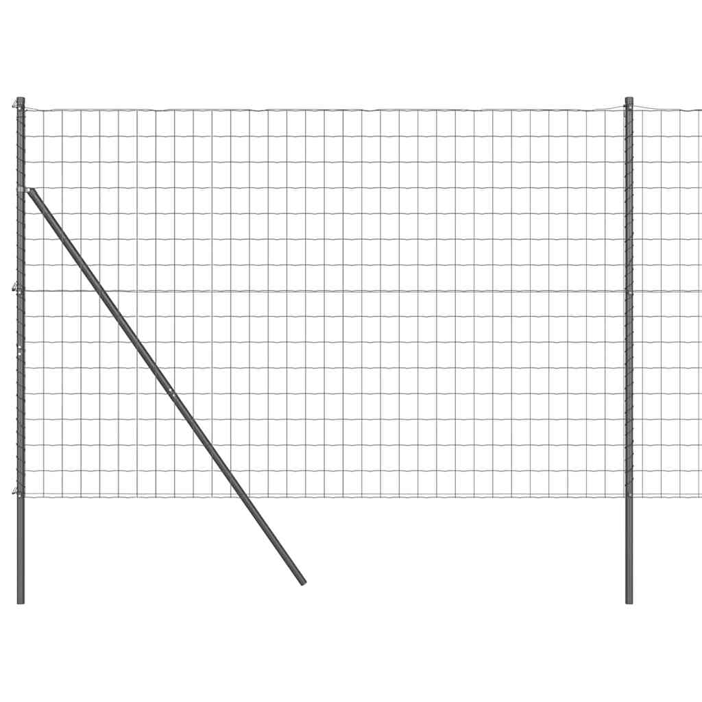 Φράχτης Εuro Γκρι 1,6 x 10 m Σίδηρος με επικάλυψη PVC - Pakobazaar
