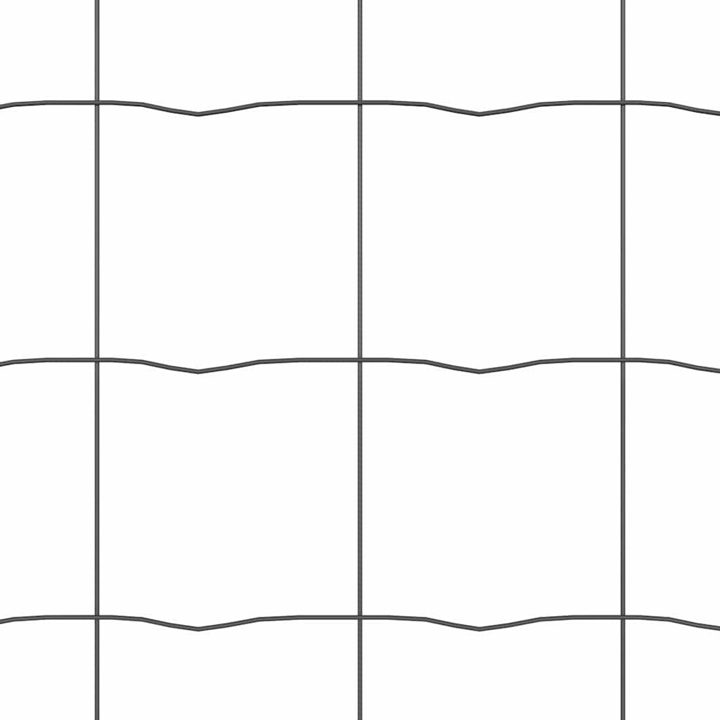 Φράχτης Εuro Γκρι 1,6 x 10 m Σίδηρος με επικάλυψη PVC - Pakobazaar