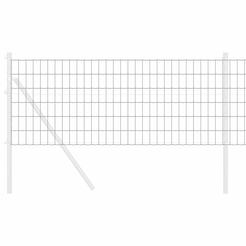 Φράχτης Εuro Γκρι 0,8 x 25 m Σίδηρος με επικάλυψη PVC - Pakobazaar