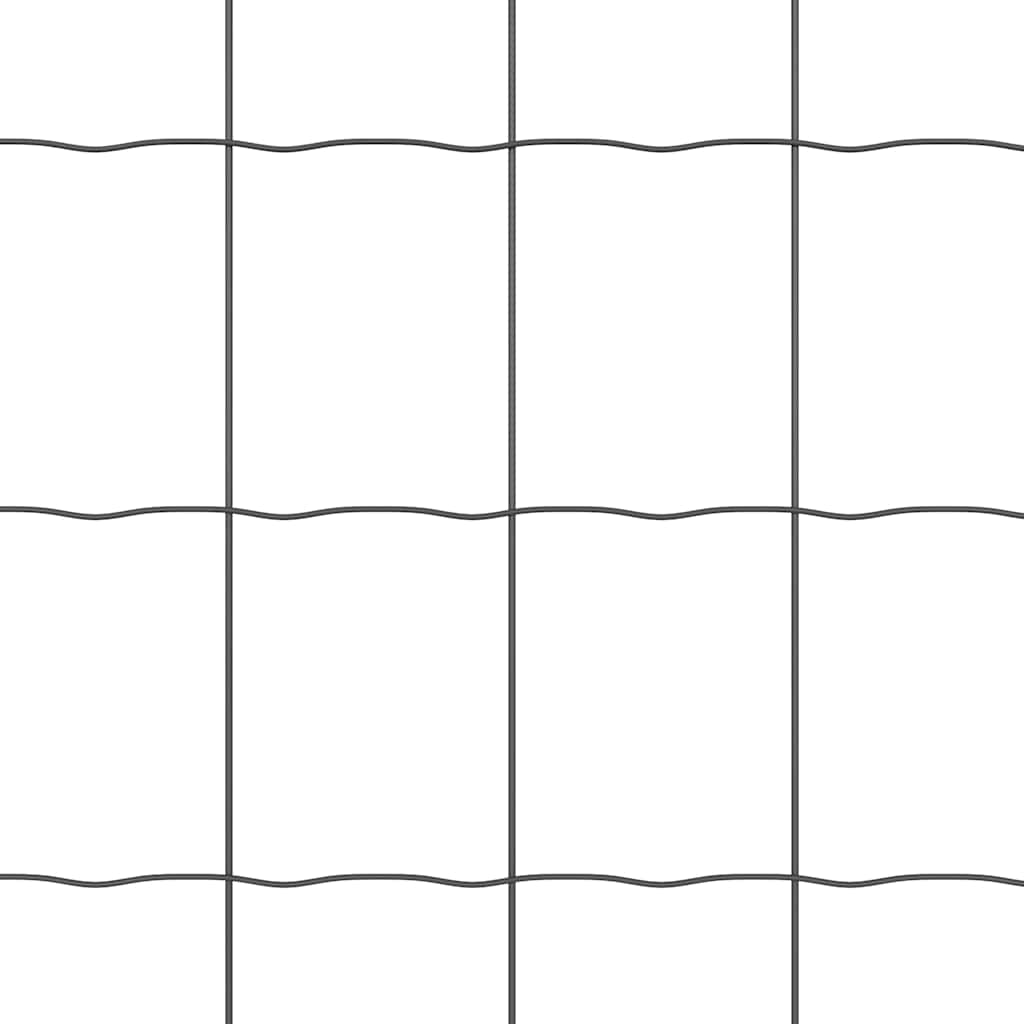 Φράχτης Εuro Γκρι 1,2 x 25 m Σίδηρος με επικάλυψη PVC - Pakobazaar