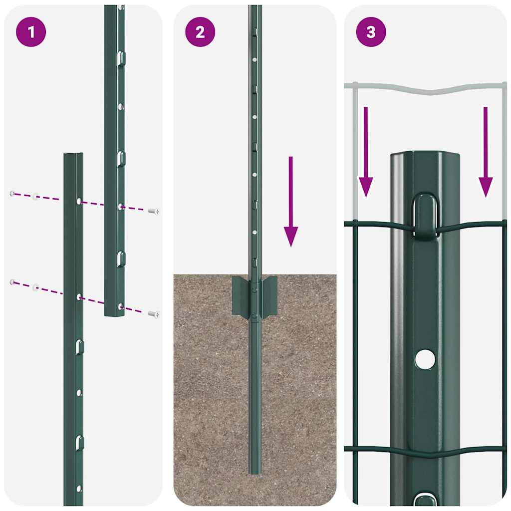 Τεντώτο με στήριγμα Πράσινο 1,2 x 10 m Χάλυβας και PVC