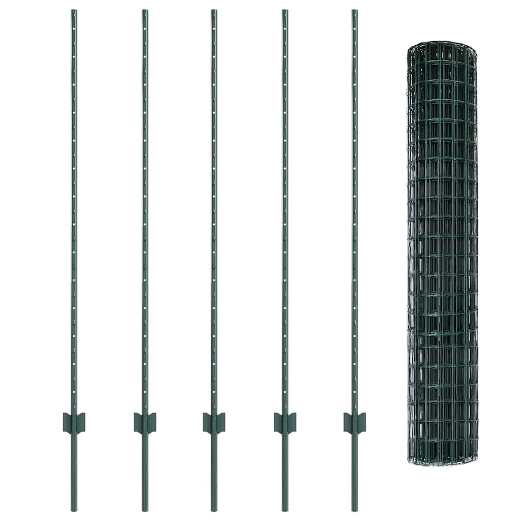 Τεντώτο με στήριγμα Πράσινο 1,4 x 10 m Χάλυβας και PVC