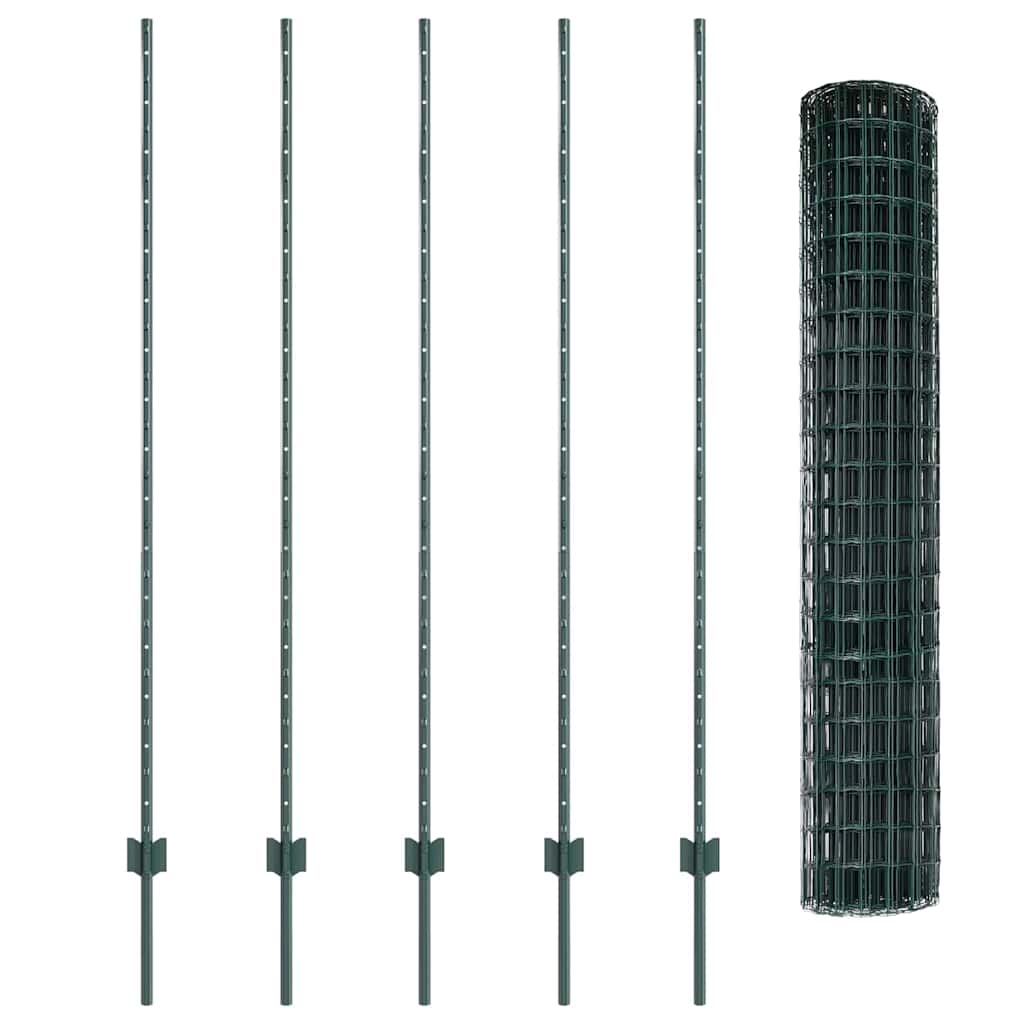 Τεντώτο με στήριγμα Πράσινο 1,5 x 10 m Χάλυβας και PVC - Pakobazaar