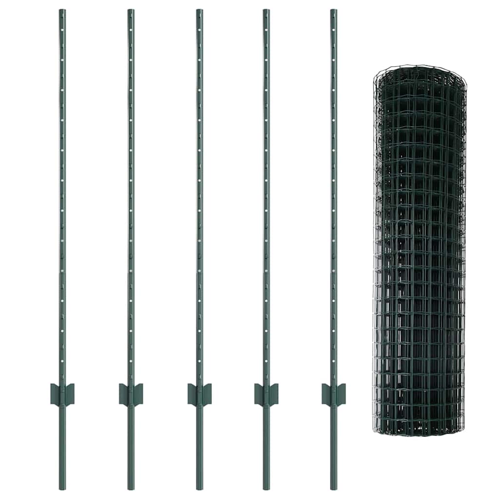 Τεντώτο με στήριγμα Πράσινο 1,2 x 10 m Ατσάλι