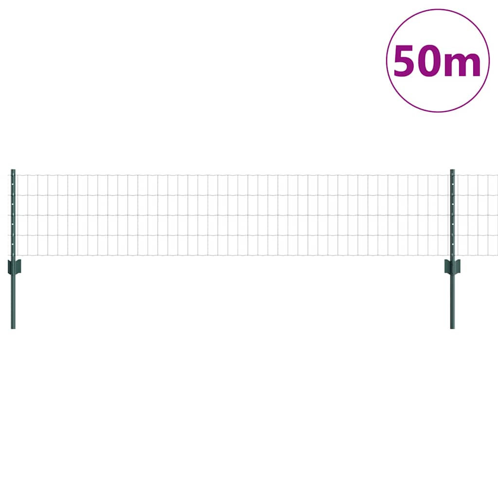 Περίφραξη Euro με Στήλη 50 x 0,4 μ PVC-Επικαλυμμένο Ατσάλι - Pakobazaar