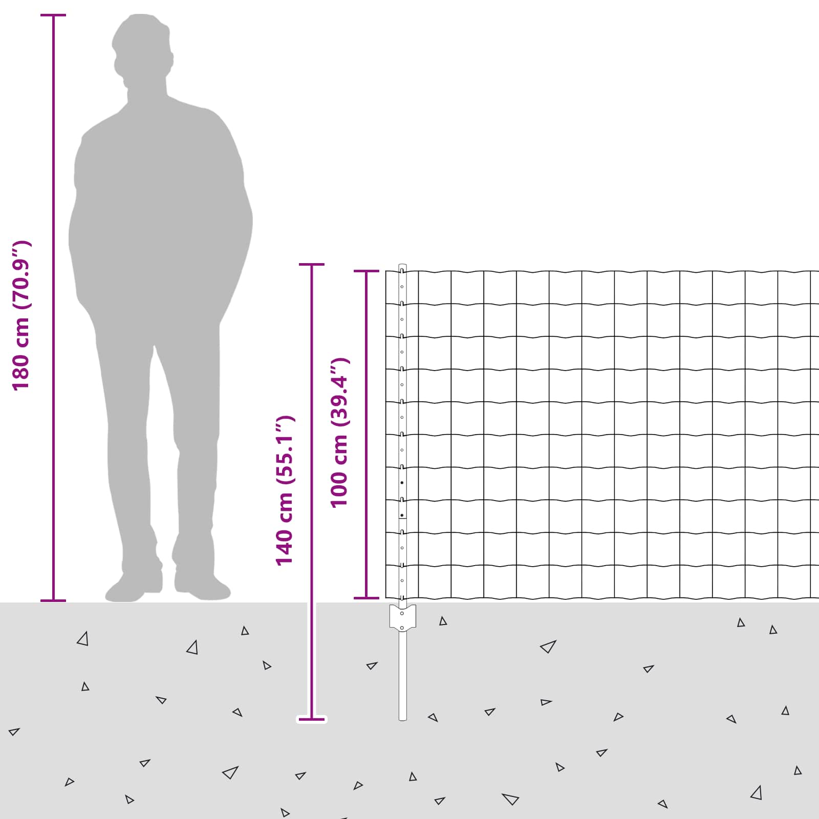 Τεντώτο με στήριγμα Γκρι 1 x 10 m Ατσάλι