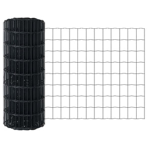Τεντώτο με στήριγμα Γκρι 0,8 x 25 m Χάλυβας και PVC - Pakobazaar