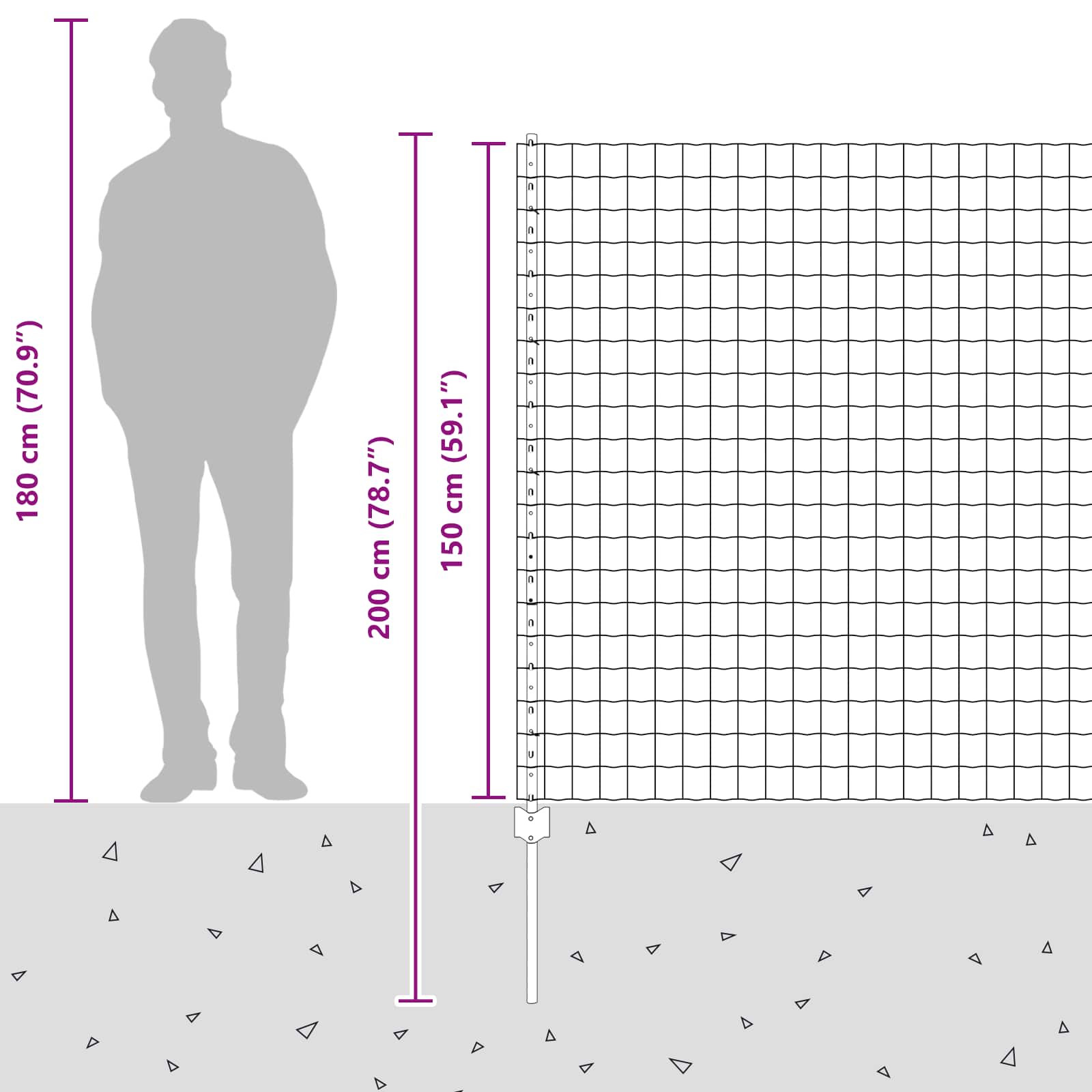 Τεντώτο με στήριγμα Γκρι 1,5 x 10 m Ατσάλι