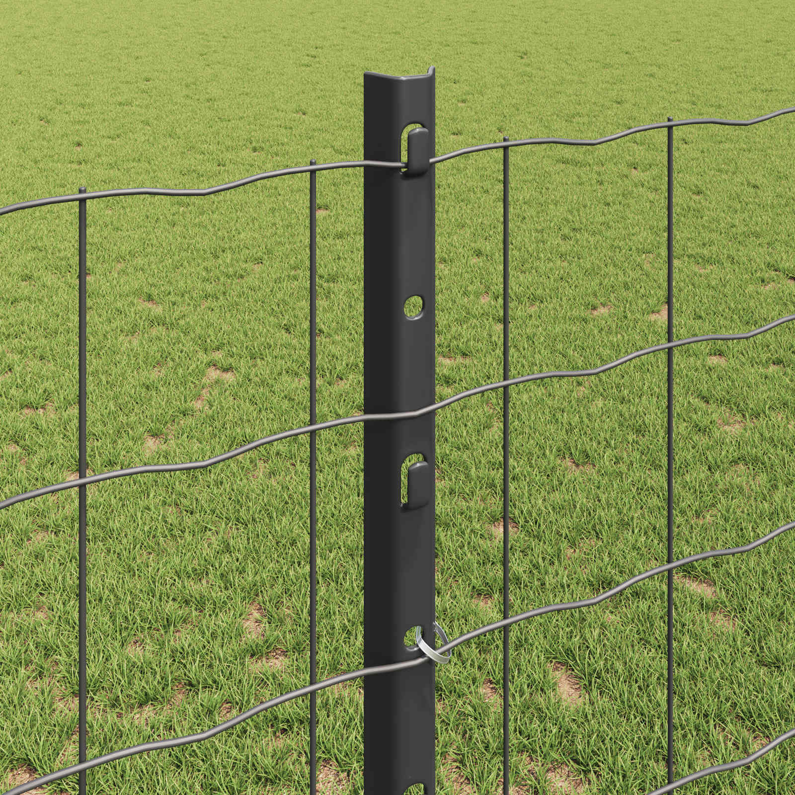 Τεντώτο με στήριγμα Γκρι 1,2 x 25 m Ατσάλι - Pakobazaar