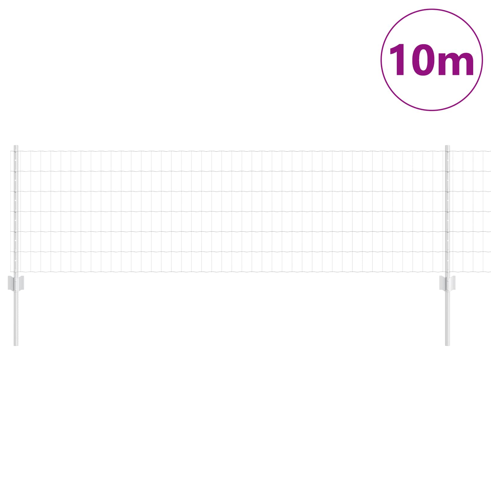 Τεντώτο με στήριγμα Ασημί 0,6 x 10 μ Ατσάλι