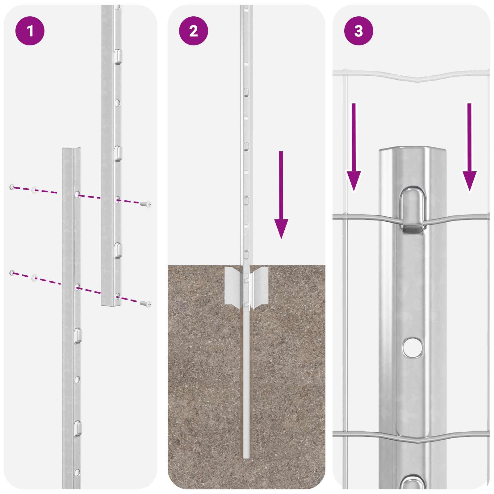 Τεντώτο με στήριγμα Ασημί 1,6 x 10 m Ατσάλι