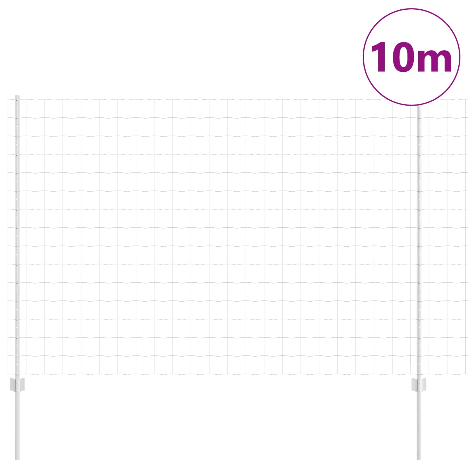 Τεντώτο με στήριγμα Ασημί 1,5 x 10 m Ατσάλι