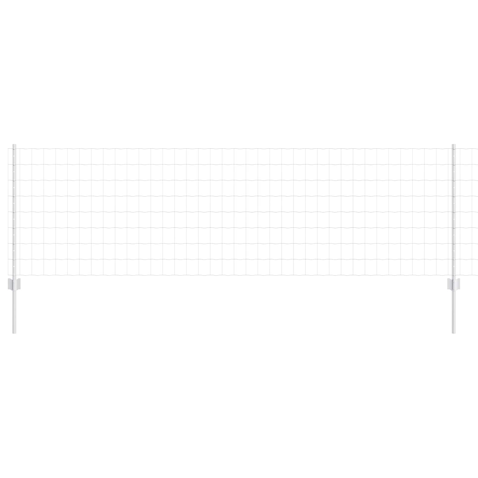 Τεντώτο με στήριγμα Ασημί 0,8 x 25 m Ατσάλι