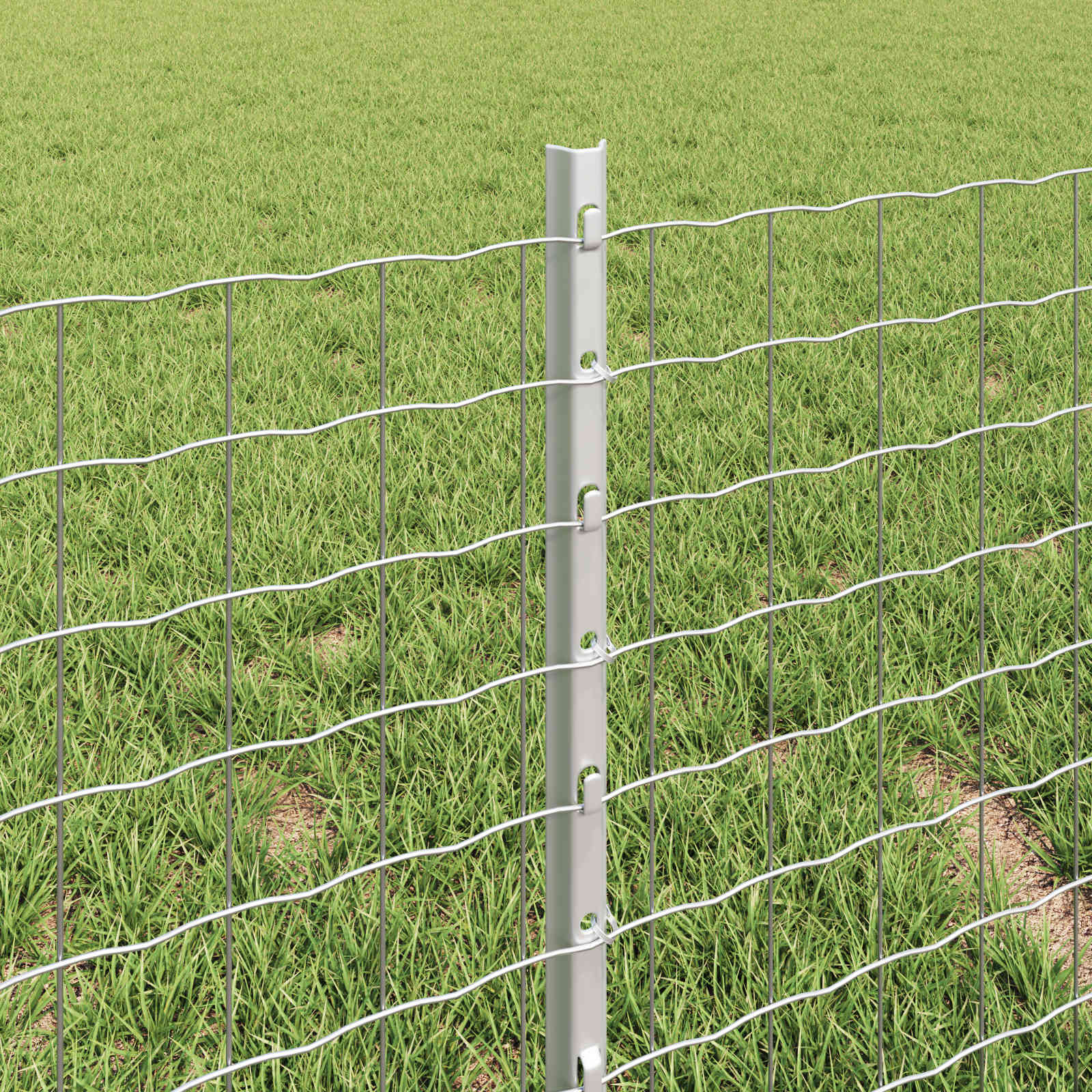 Τεντώτο με στήριγμα Ασημί 0,4 x 50 μ. Ατσάλι