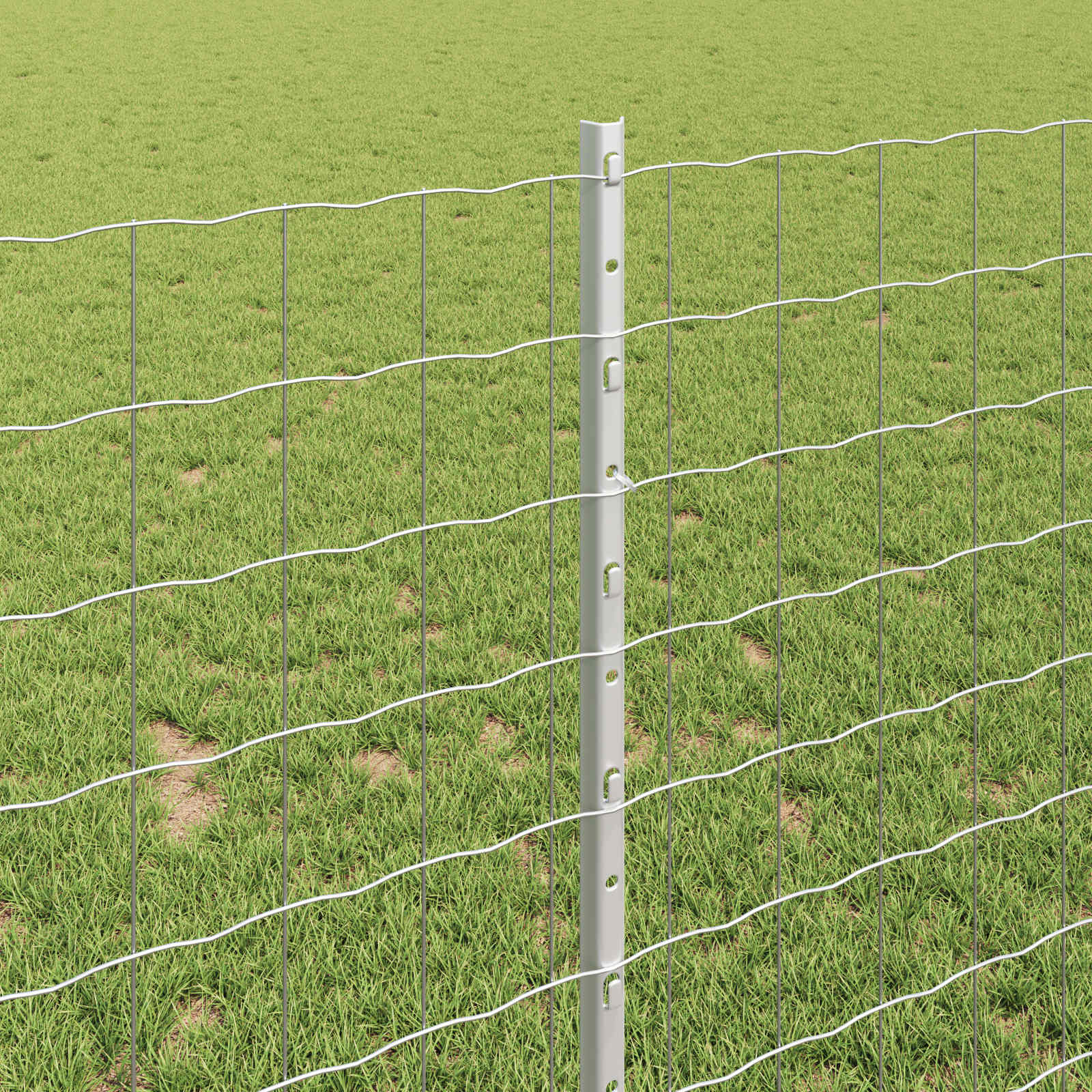 Τεντώτο με στήριγμα Ασημί 1 x 10 m Ατσάλι