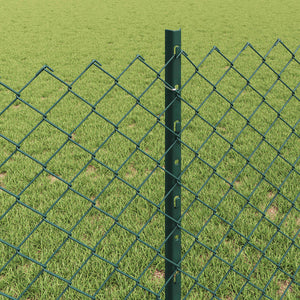 Τεντώτο με στήριγμα Πράσινο 0,8 x 10 m Χάλυβας και PVC - Pakobazaar