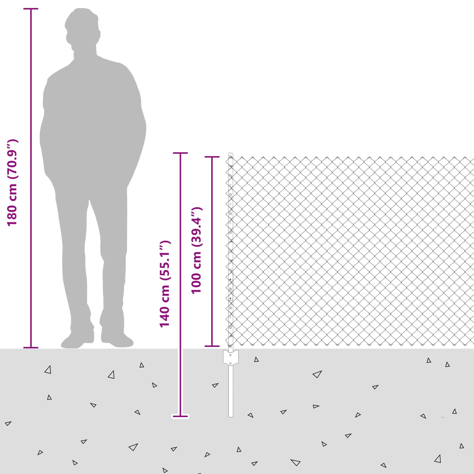 Τεντώτο με στήριγμα Πράσινο 1 x 10 m Χάλυβας και PVC