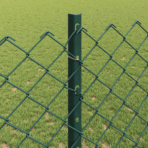 Φράχτης αλυσίδας με στήλη 10 x 1,2 μ PVC-Επικαλυμμένο Ατσάλι