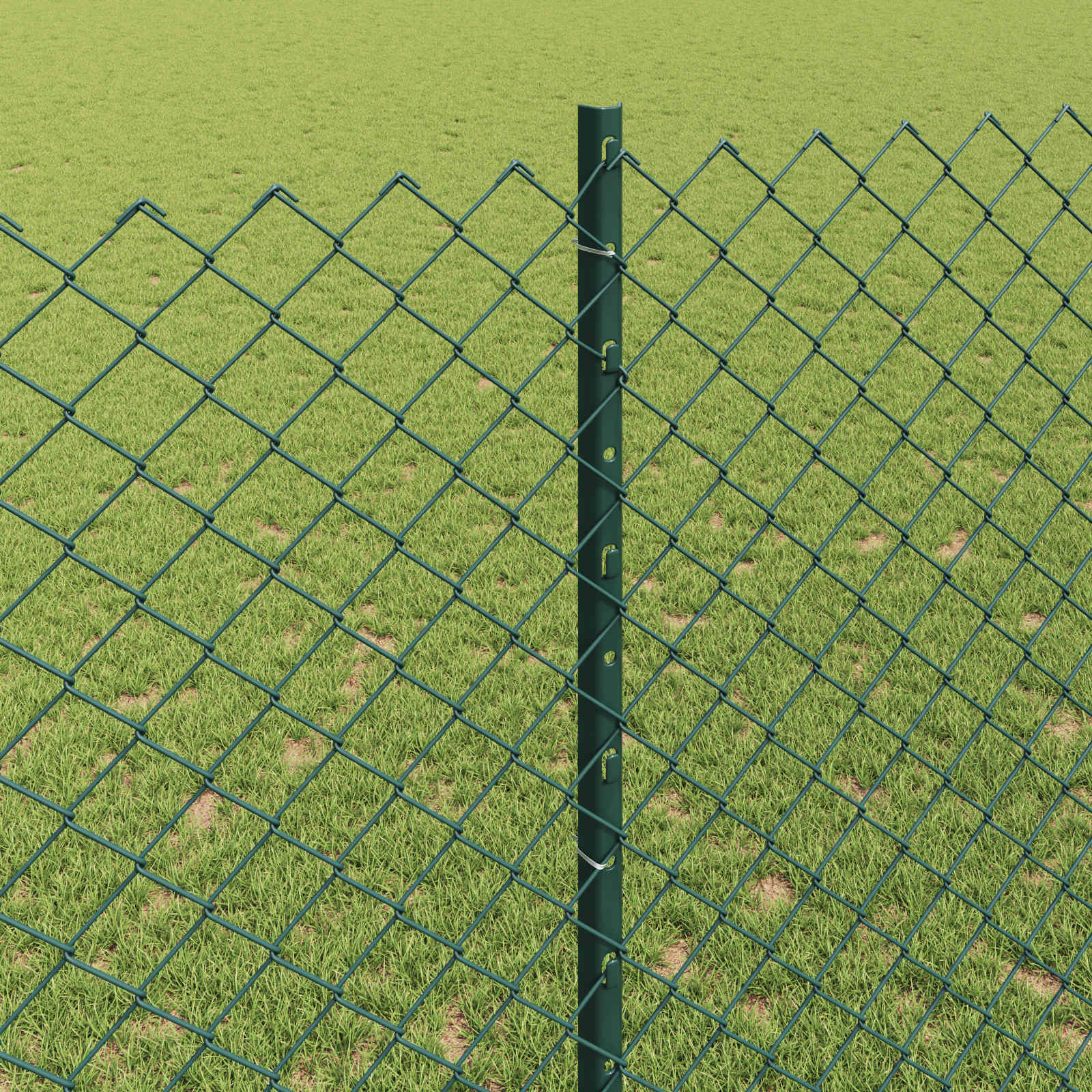Συνδεδεμένος φράχτης με δοκό 10 x 1,4 μ PVC-Επικαλυμμένο Ατσάλι
