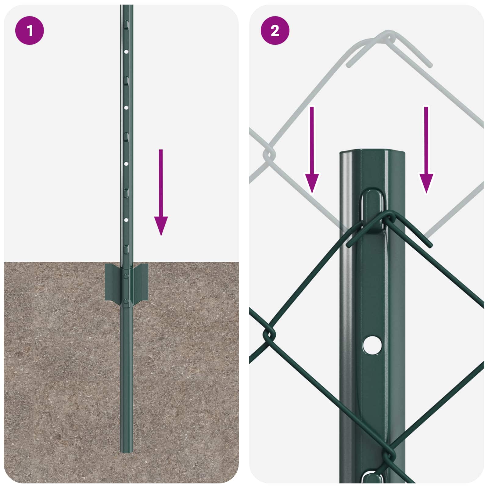 Τεντώτο με στήριγμα Πράσινο 0,8 x 10 m Χάλυβας και PVC - Pakobazaar