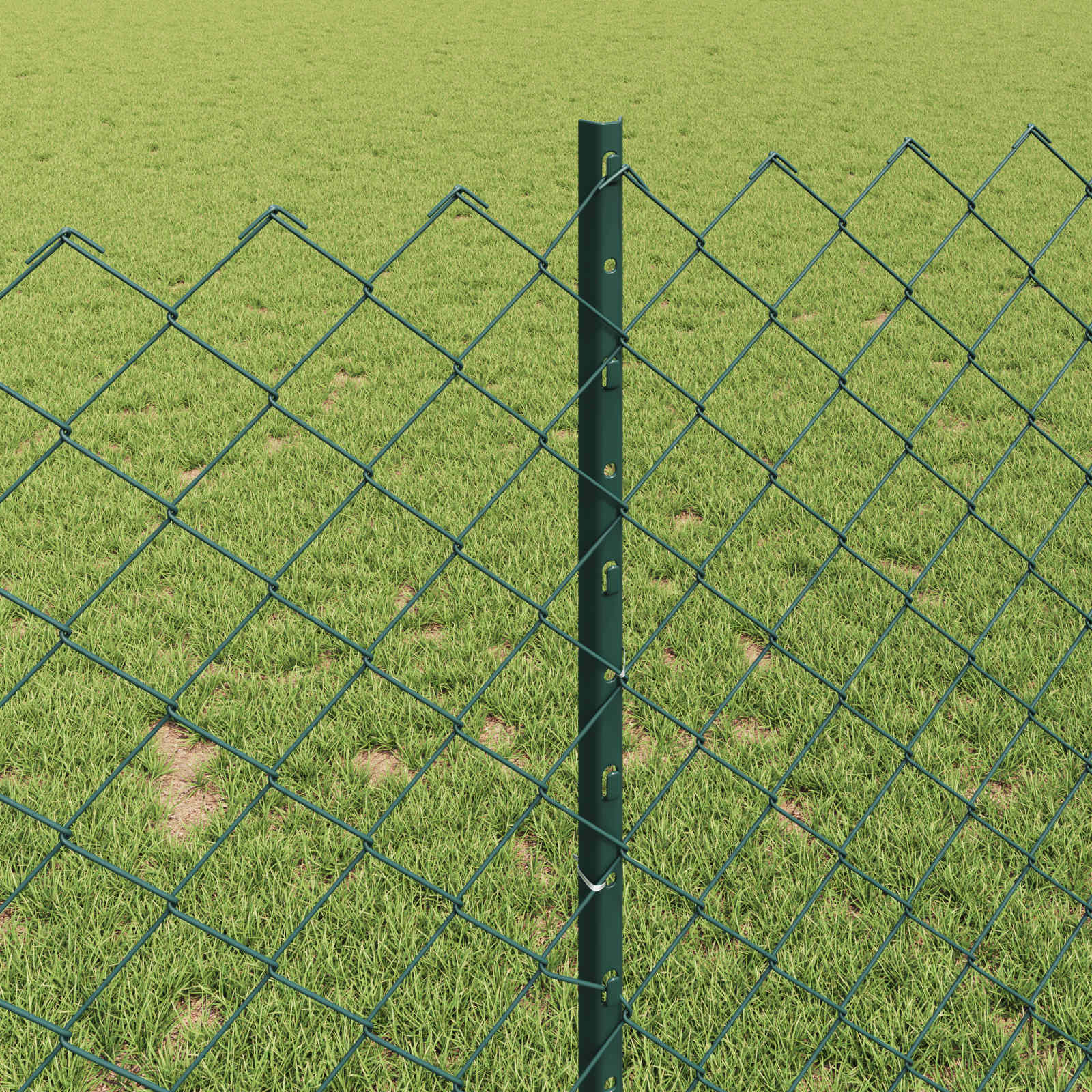 Τεντώτο με στήριγμα Πράσινο 1 x 10 m Χάλυβας και PVC