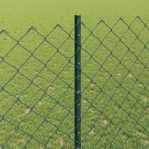 Φράχτης αλυσίδας με στήλη 10 x 1,4 μ PVC-Επικαλυμμένο Ατσάλι