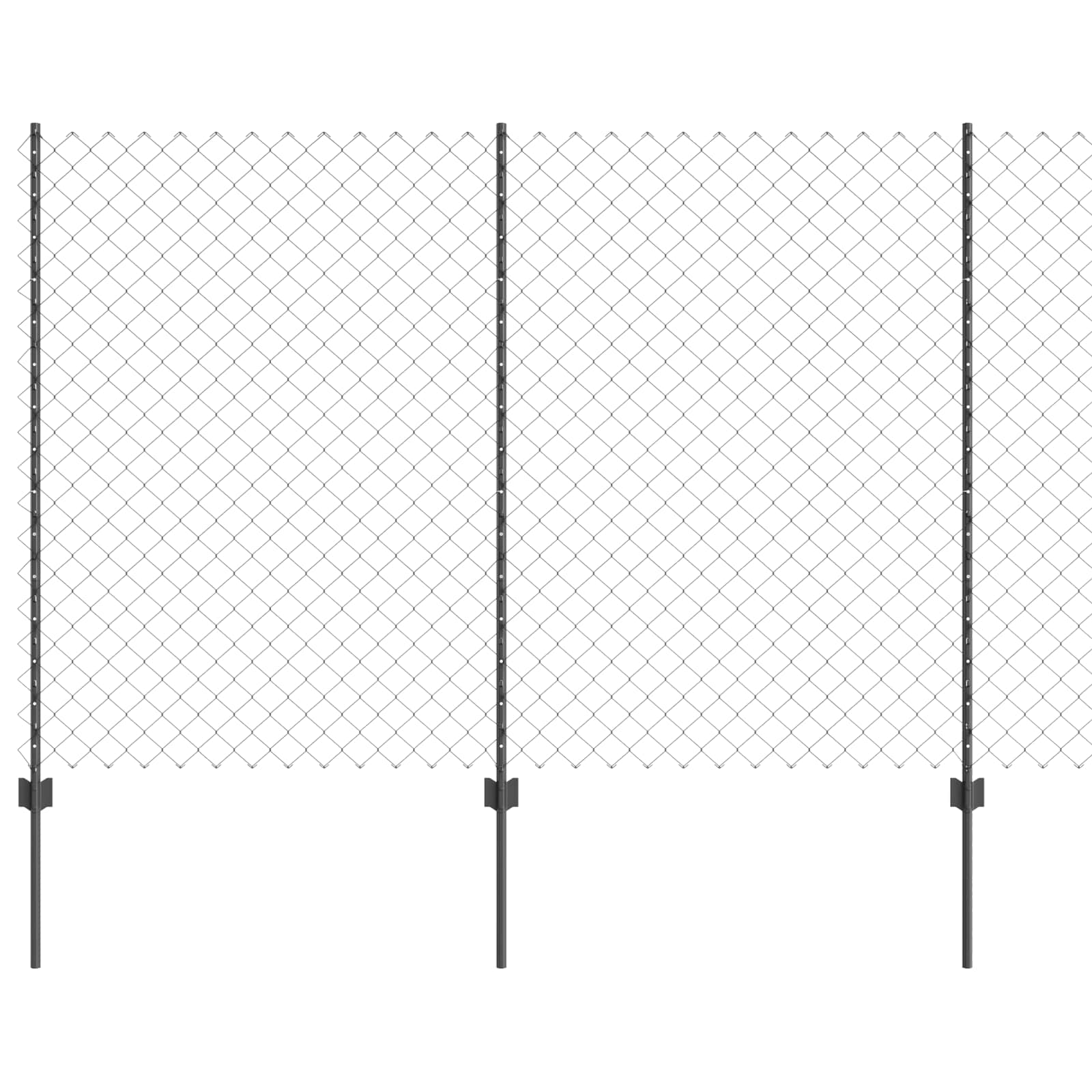 Τεντώτο με στήριγμα Γκρι 1,5 x 10 m Χάλυβας και PVC