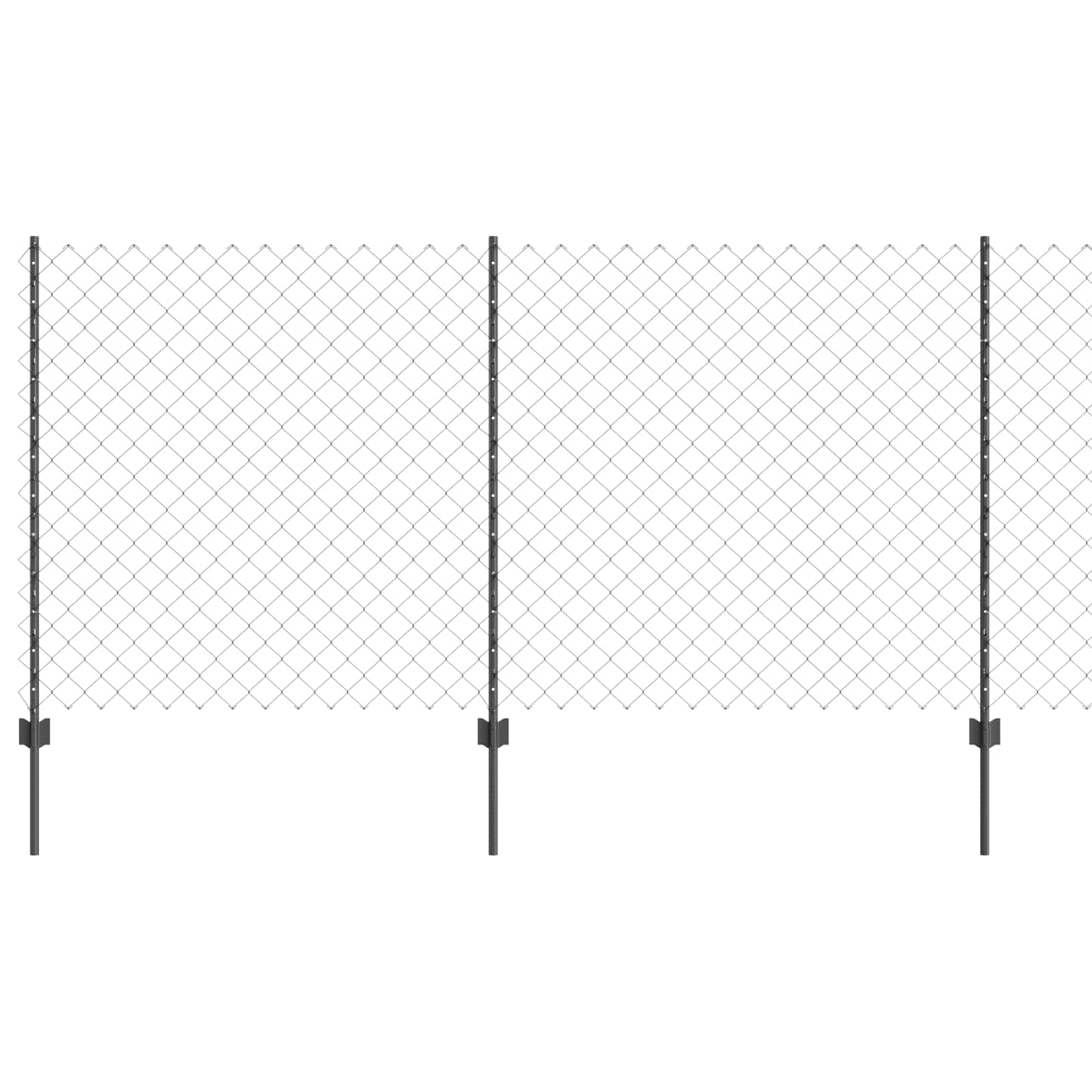 Τεντώτο με στήριγμα Γκρι 1,2 x 25 m Χάλυβας και PVC - Pakobazaar