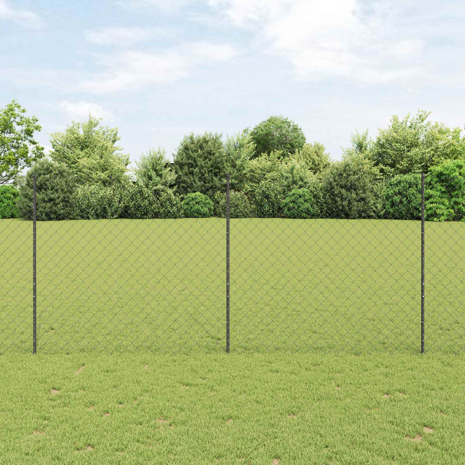 Τεντώτο με στήριγμα Γκρι 1,4 x 25 m Χάλυβας και PVC - Pakobazaar