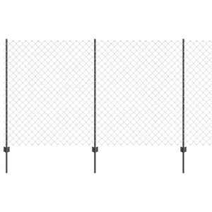 Τεντώτο με στήριγμα Γκρι 1,4 x 25 m Χάλυβας και PVC - Pakobazaar