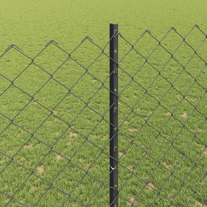 Φράχτης αλυσίδας με στήλη 25 x 1,6 μ PVC-Επικαλυμμένο Ατσάλι