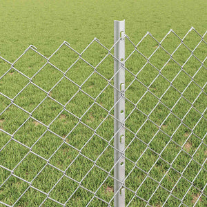 Φράχτης αλυσίδας με στήλη 10 x 0,8 μ Γαλβανισμένος Χάλυβας