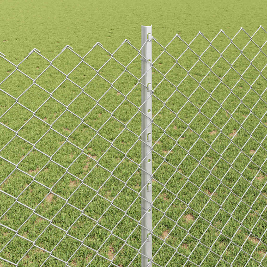 Τεντώτο με στήριγμα Ασημί 1,4 x 10 m Ατσάλι