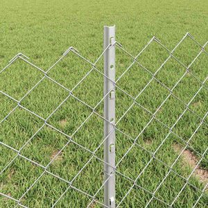 Φράχτης αλυσίδας με στήλη 10 x 0,4 m Γαλβανισμένος Χάλυβας