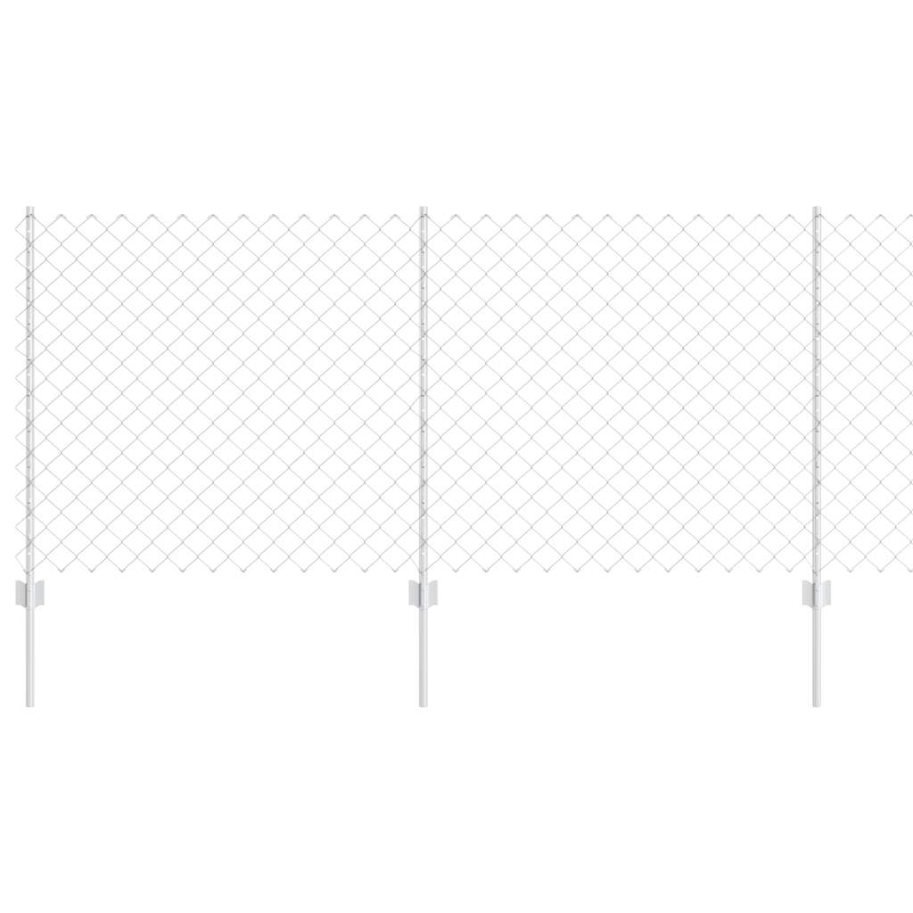 Τεντώτο με στήριγμα Ασημί 1 x 10 m Ατσάλι