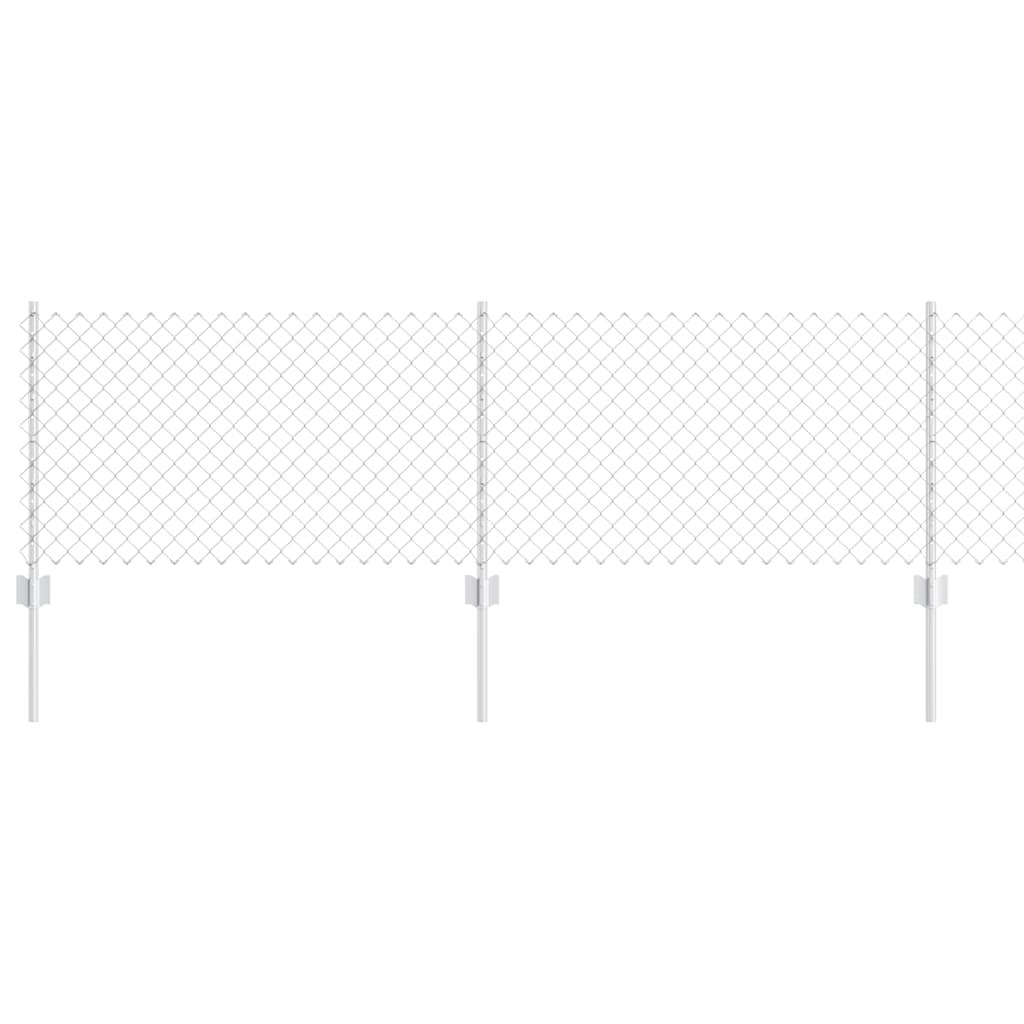 Τεντώτο με στήριγμα Ασημί 0,6 x 25 μ Ατσάλι