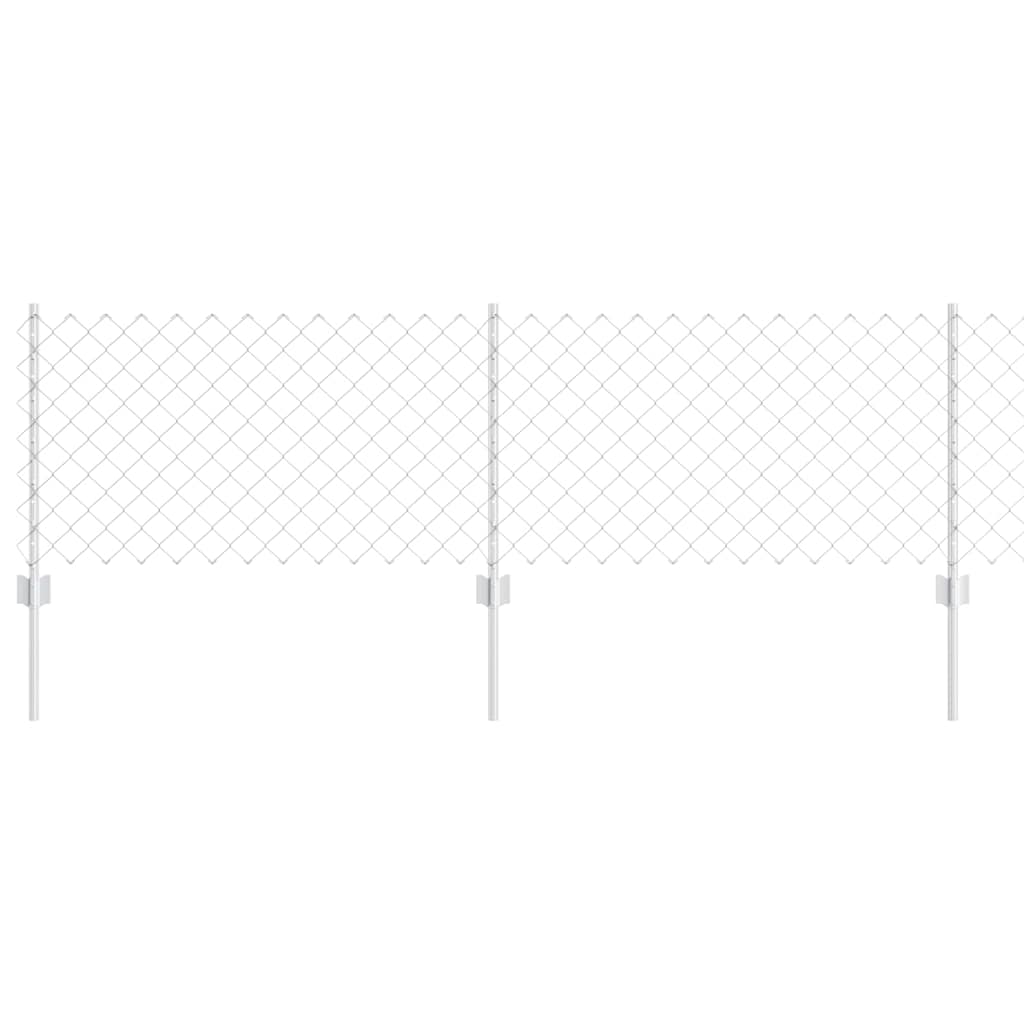 Τεντώτο με στήριγμα Ασημί 0,6 x 25 μ Ατσάλι