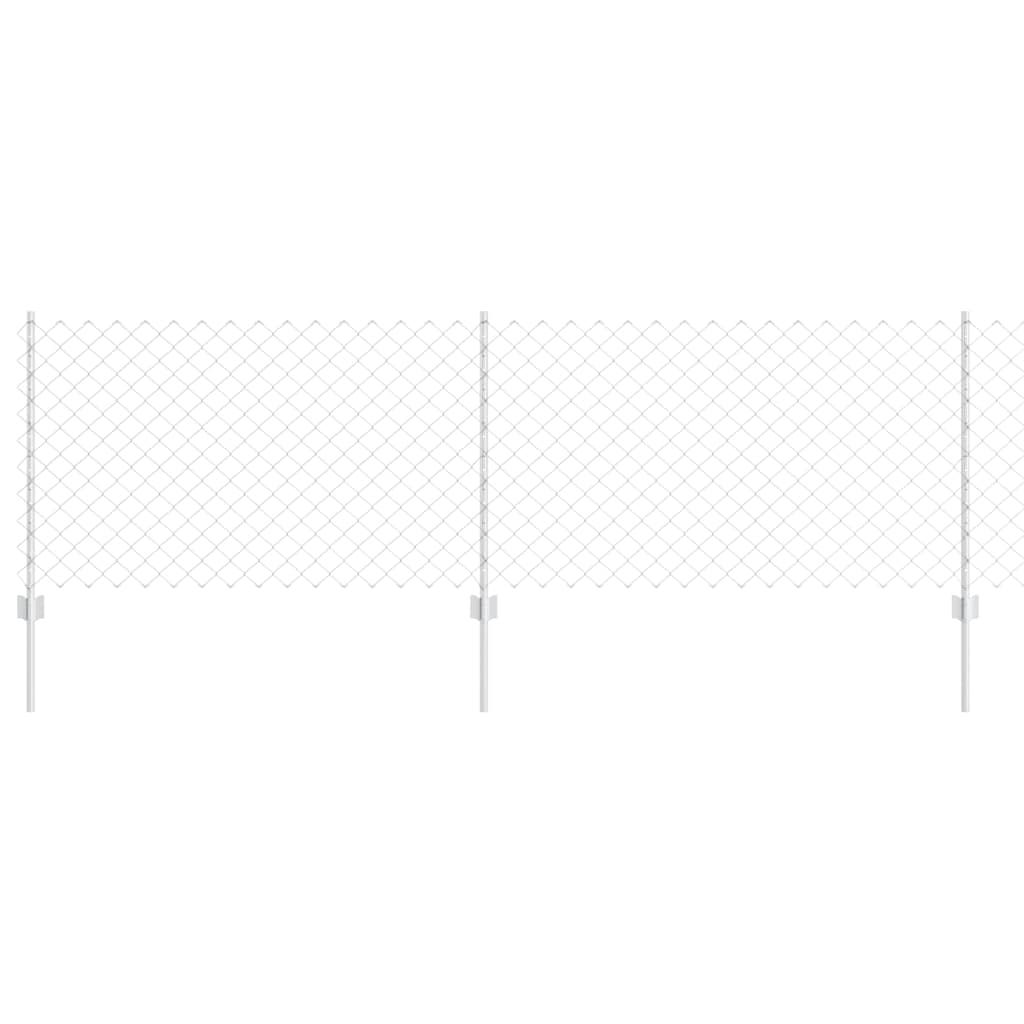 Τεντώτο με στήριγμα Ασημί 0,8 x 25 m Ατσάλι