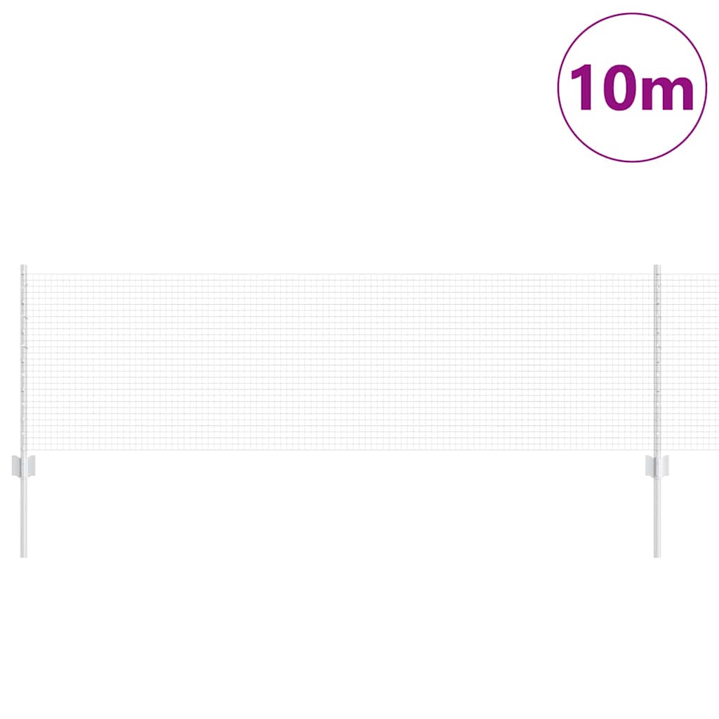 Τεντώτο με στήριγμα Ασημί 0,6 x 10 μ Ατσάλι