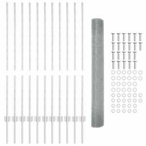Τεντώτο με στήριγμα Ασημί 1,2 x 25 m Ατσάλι - Pakobazaar