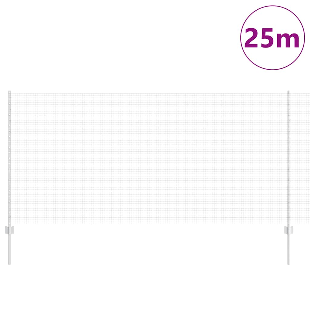 Τεντώτο με στήριγμα Ασημί 1,2 x 25 m Ατσάλι