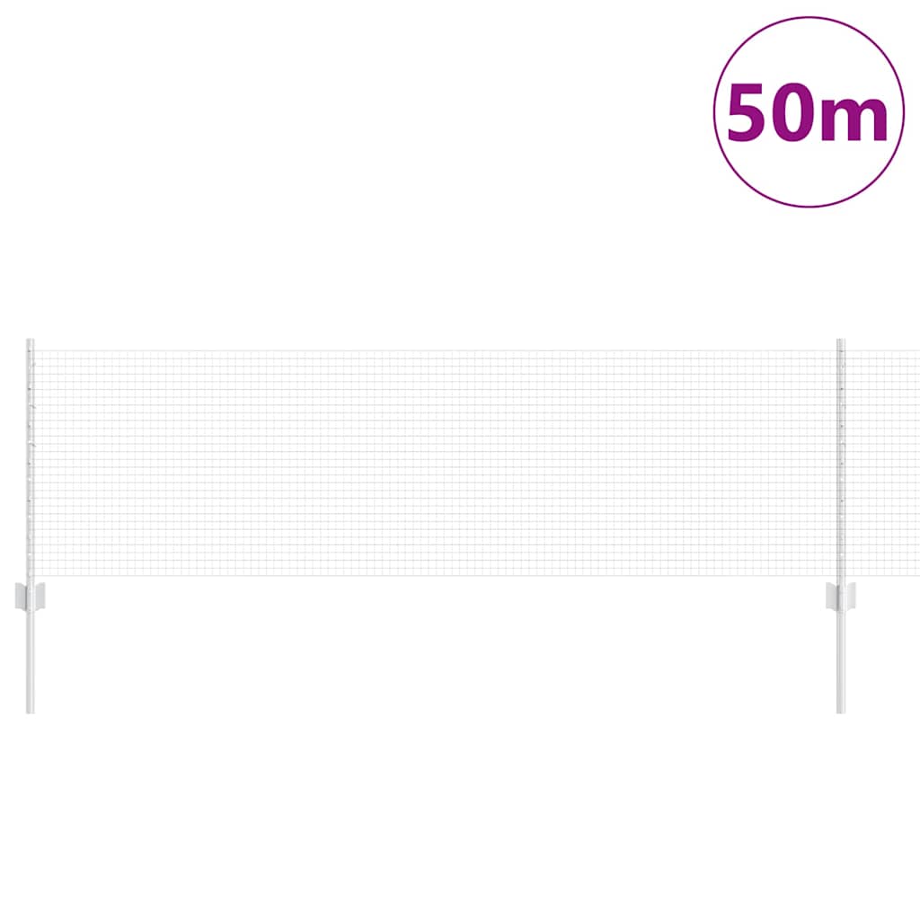 Συρματόπλεγμα με Στυλίς 50 x 0,6 μ Γαλβανισμένος Χάλυβας Ασημί