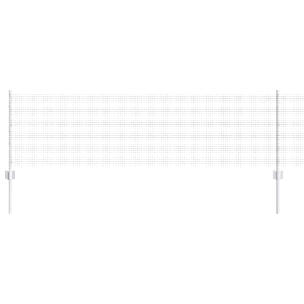 Τεντώτο με στήριγμα Ασημί 0,6 x 100 μ Ατσάλι